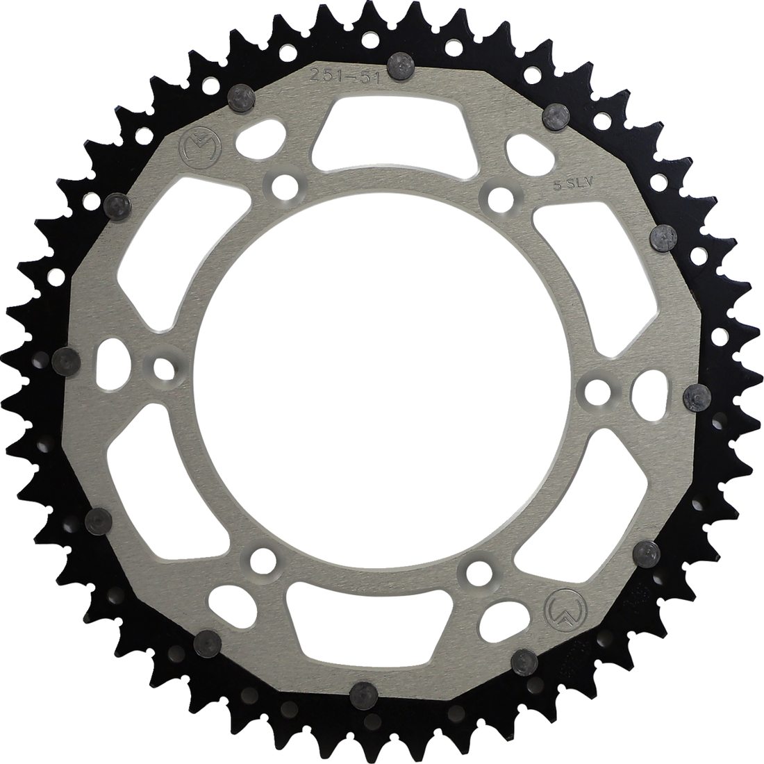 MOOSE RACING Dual Sprocket Silver 51 Tooth