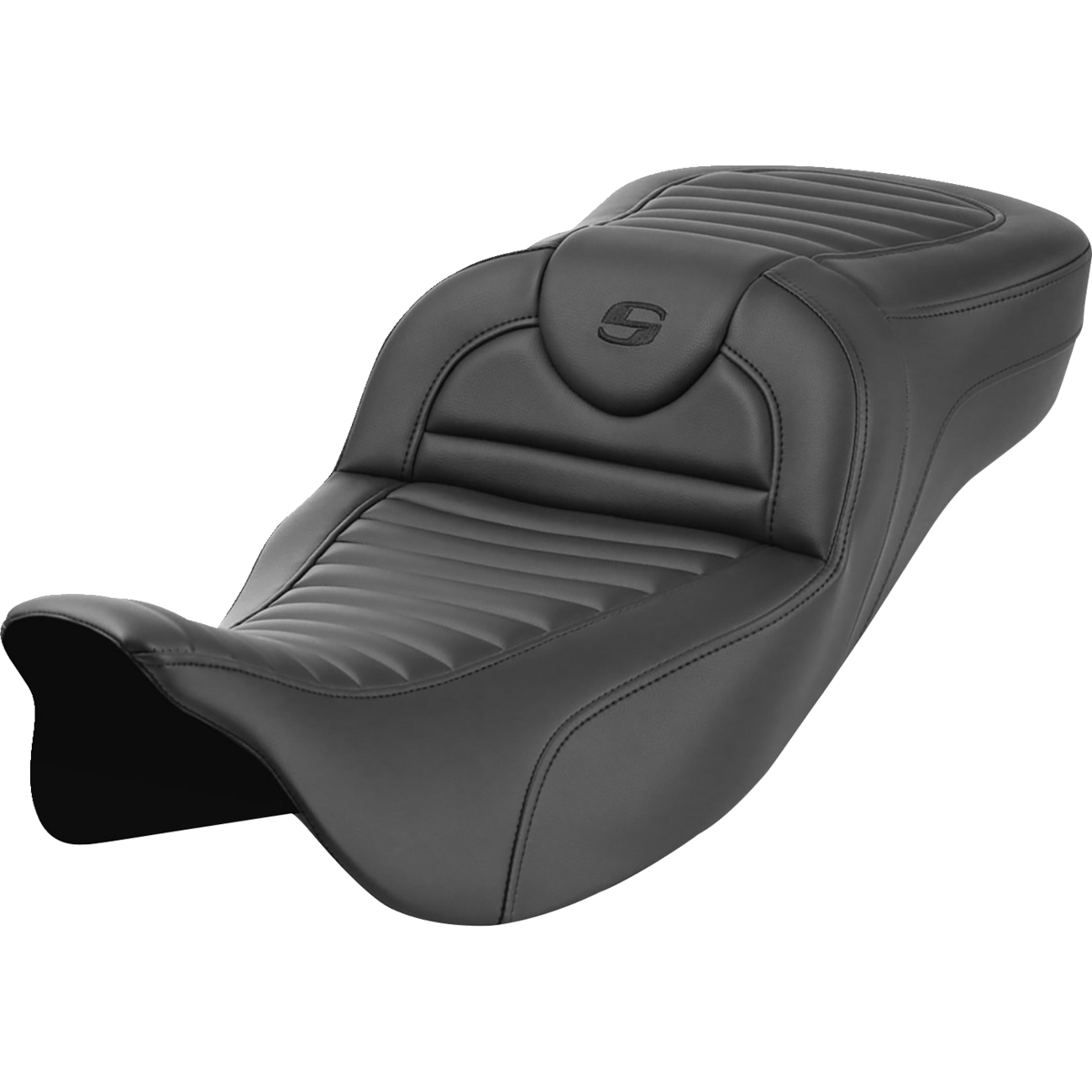 SADDLEMEN Roadsofa™ Extended Reach Seat without Backrest Tuck-n-Roll FL '08-'23