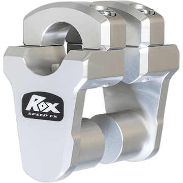 ROX SPEED FX Risers Pivoting 2" Oversized Handlebars Clear Anodized