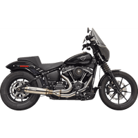 BASSANI XHAUST 2-into-1 Super Bike Exhaust System with 4" Muffler Stainless Steel 1S77SS