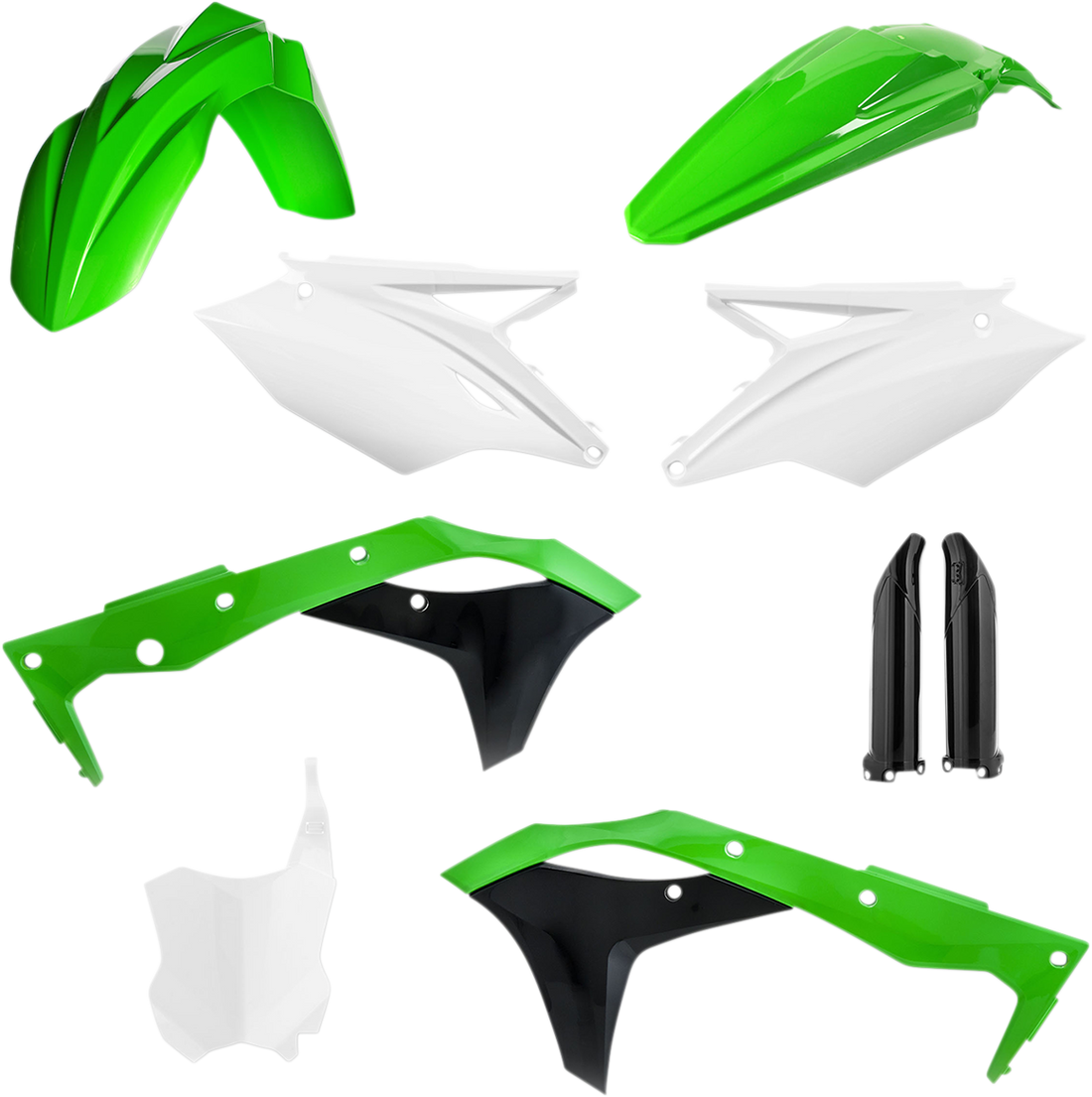 ACERBIS Full Replacement Body Kit OEM Green/White/Black 2685826812