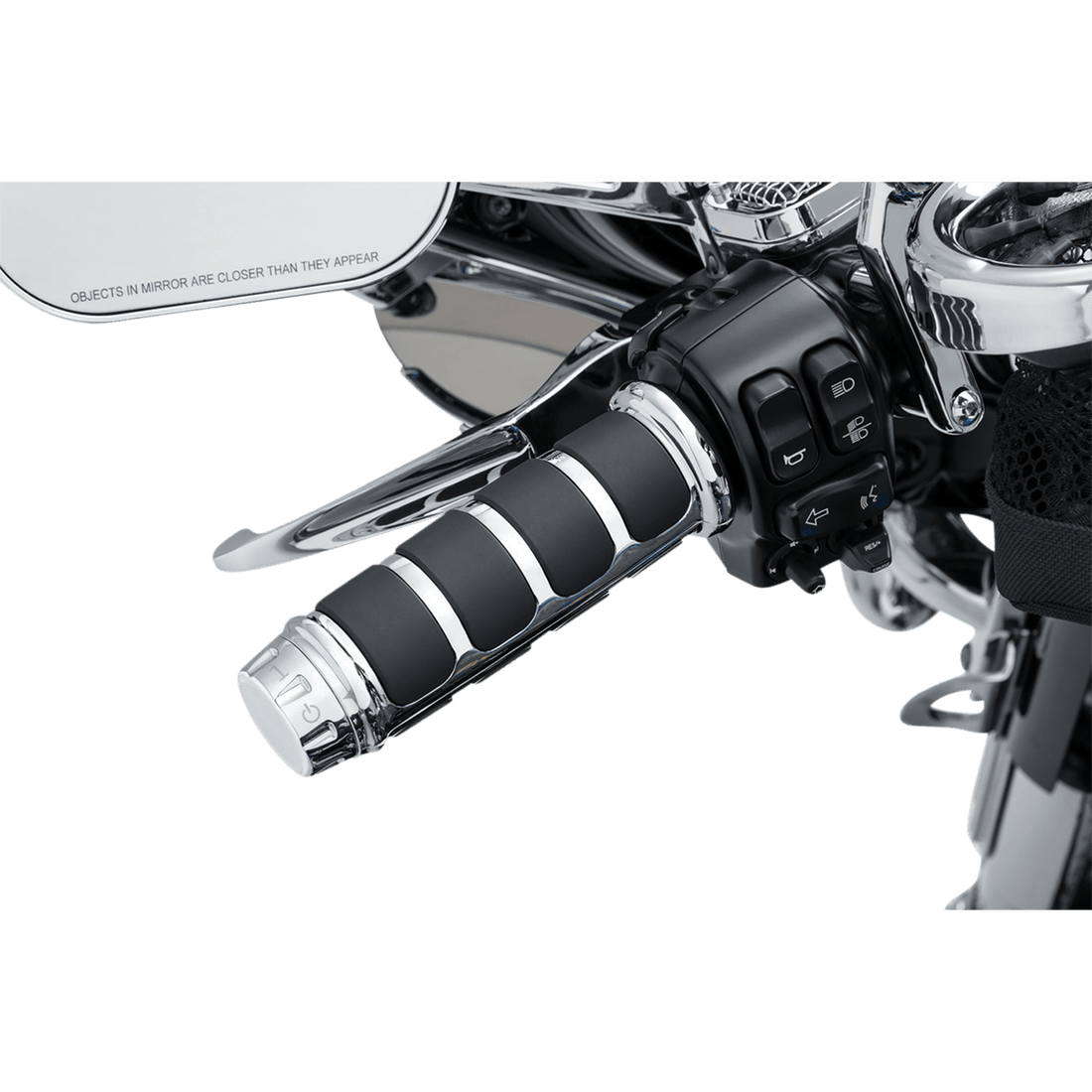 KURYAKYN Grips ISO® Three-Piece Chrome KUR6780