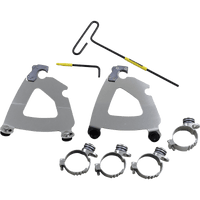 MEMPHIS SHADES Road Warrior Trigger-Lock Mounting Kit Polished XL MEK2059