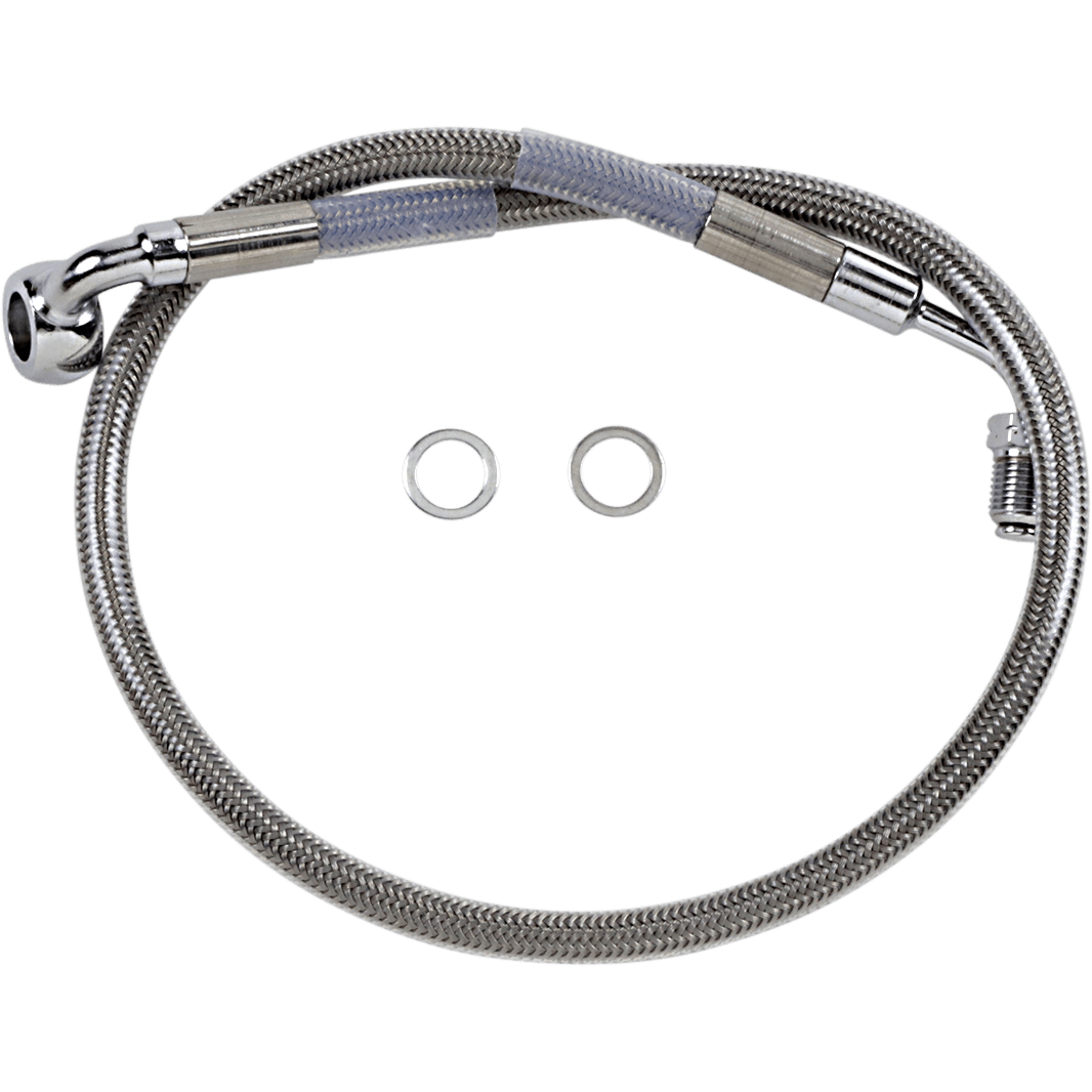 DRAG SPECIALTIES Brake Line Front (Upper) Stainless Steel