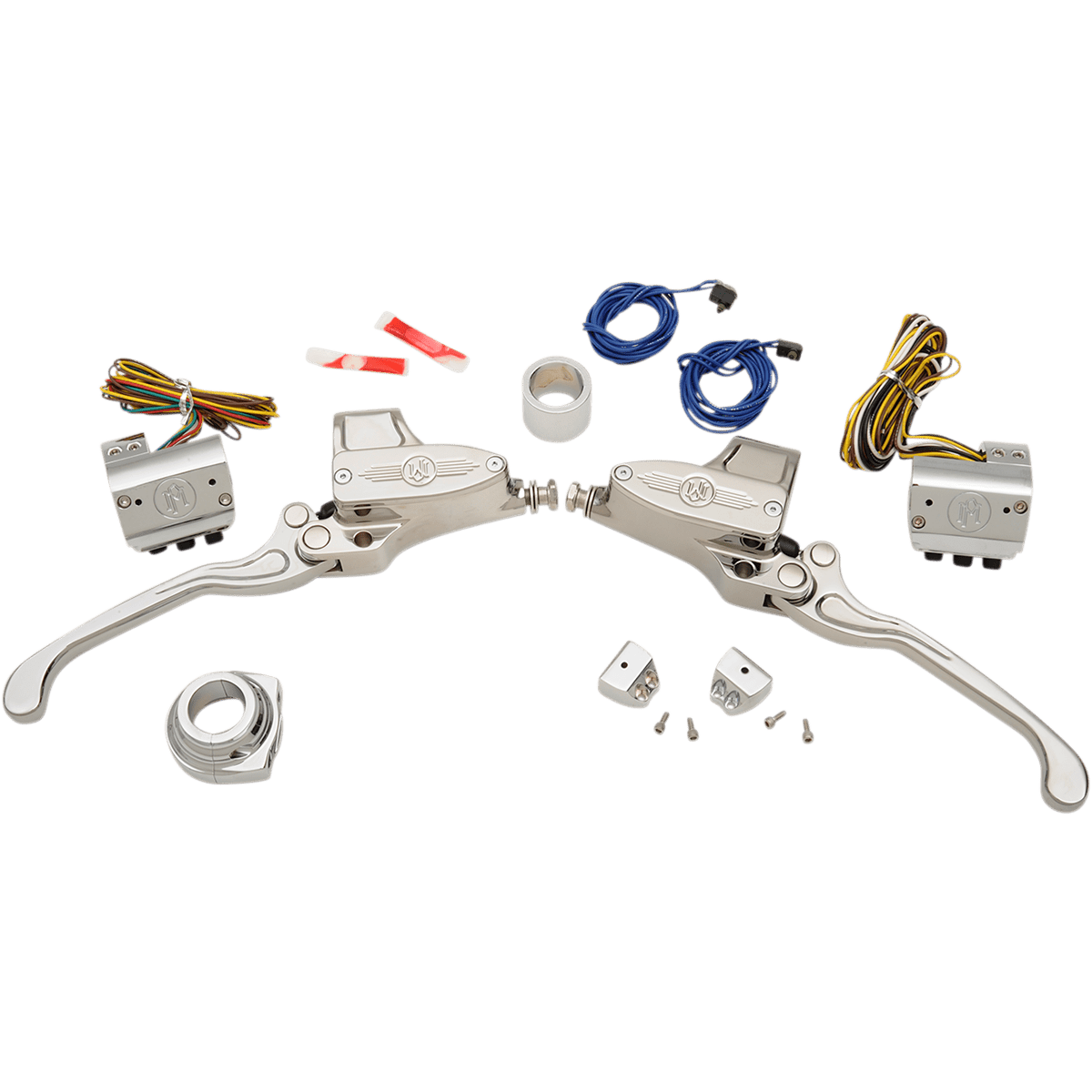 PERFORMANCE MACHINE PM Handlebar Control Set Hydraulic 9/16" Master Cylinder Chrome 00624020CH