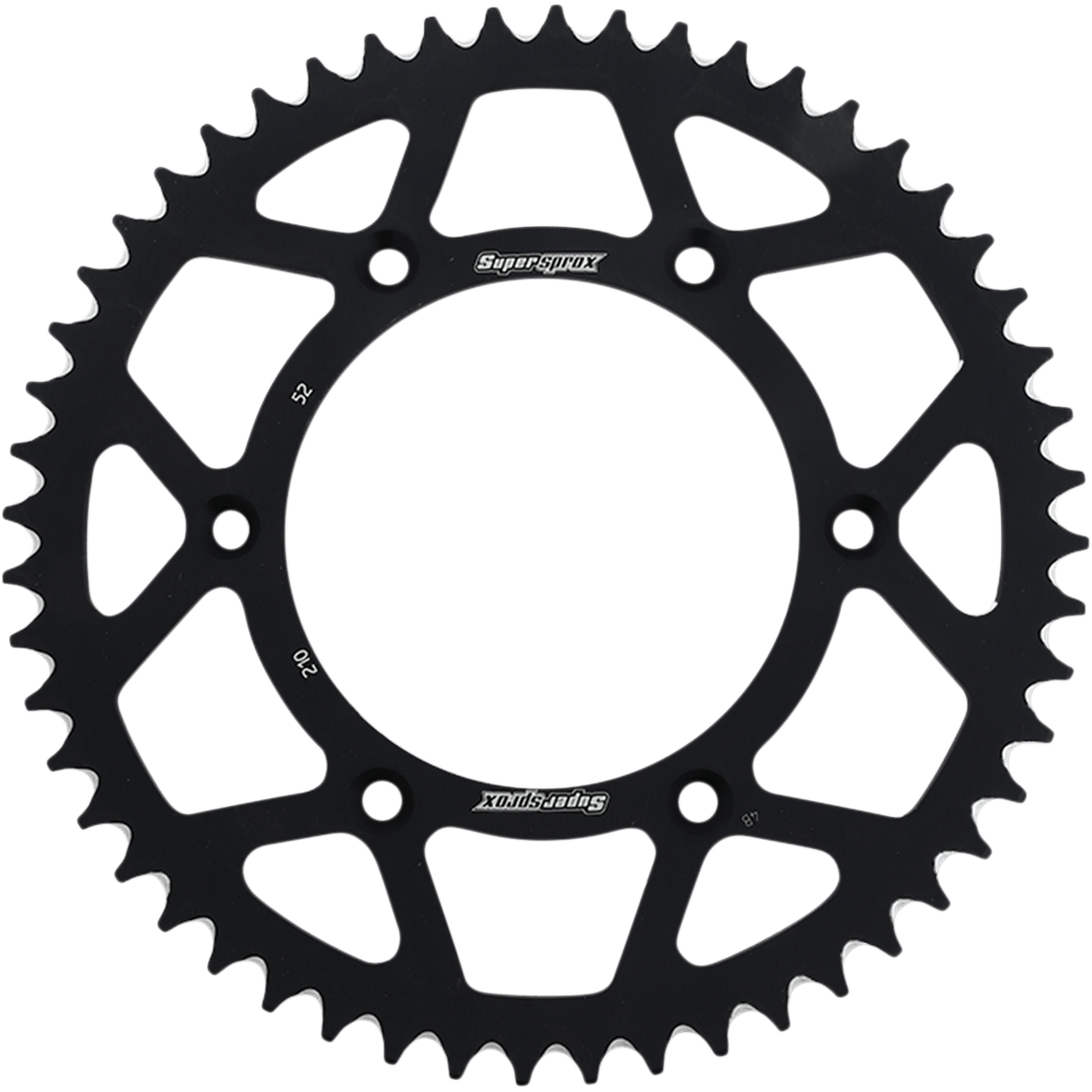 SUPERSPROX Rear Sprocket Black Honda 52 Tooth