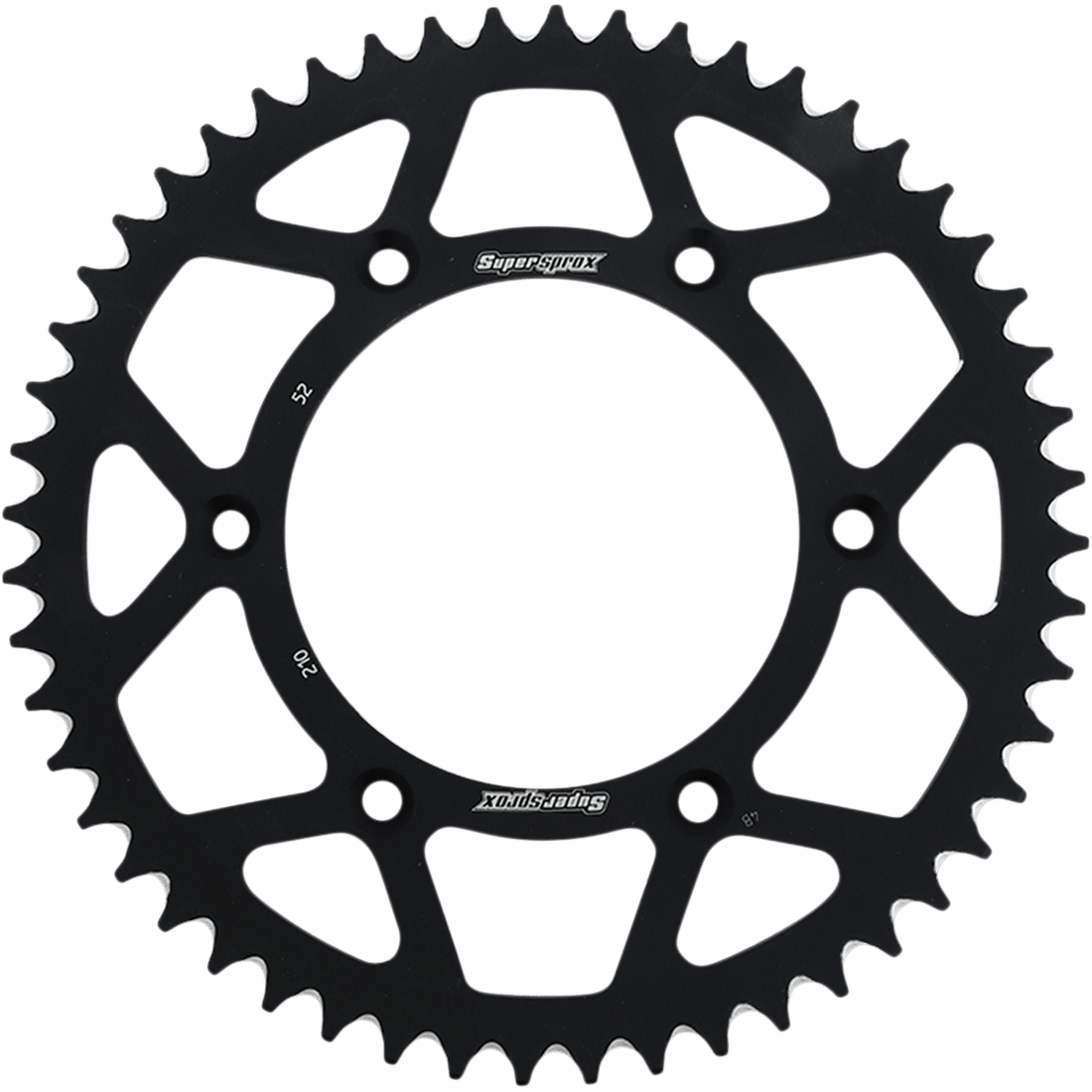 SUPERSPROX Rear Sprocket Black Honda 52 Tooth