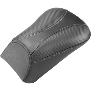 SADDLEMEN Dominator Pillion Pad Standard Reach Black w/ Gray Stitching 800010162