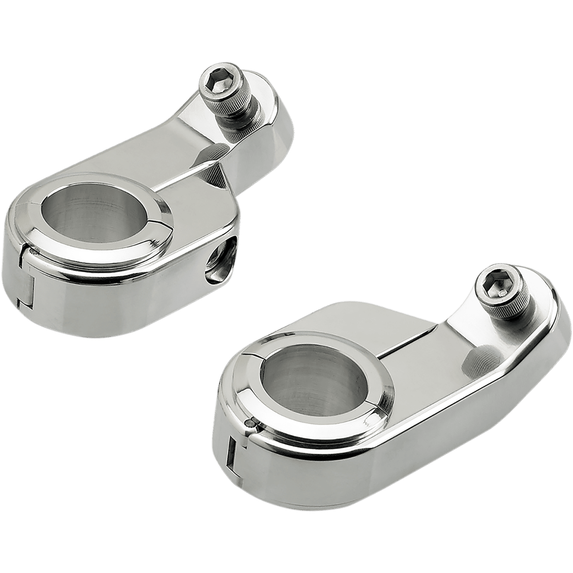 BILTWELL O/S Speed Clamps Chrome Angled 6903105