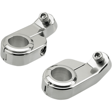 BILTWELL O/S Speed Clamps Chrome Angled 6903105