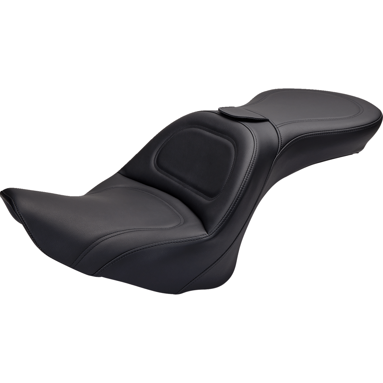 SADDLEMEN Seat Explorer™ With Backrest Stitched Black FL/FX '06-'17 80612030