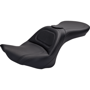 SADDLEMEN Seat Explorer™ With Backrest Stitched Black FL/FX '06-'17 80612030