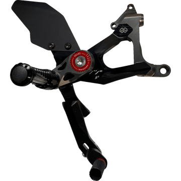 GILLES TOOLING MUE2 Rearset Black Ducati MUE2D02B