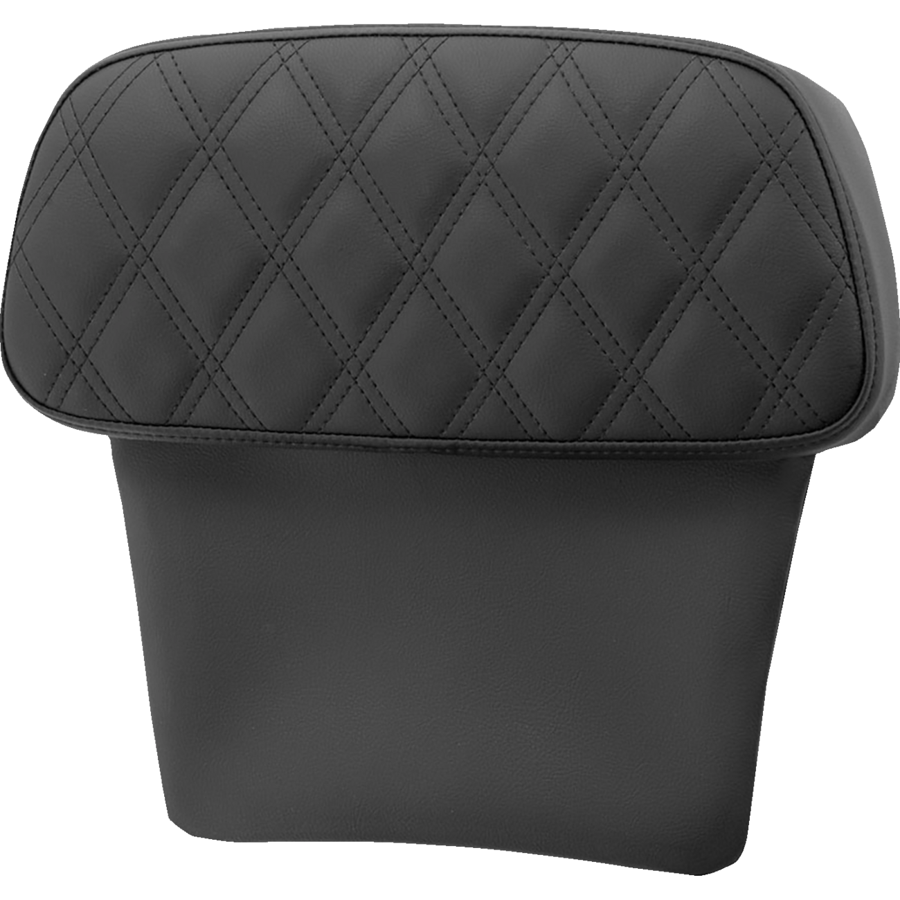 SADDLEMEN Chopped Tour Pak Backrest Pad Step-Up Black w/ Black Lattice Stitch FLT/FLH '14-'23 81407CPACKSU