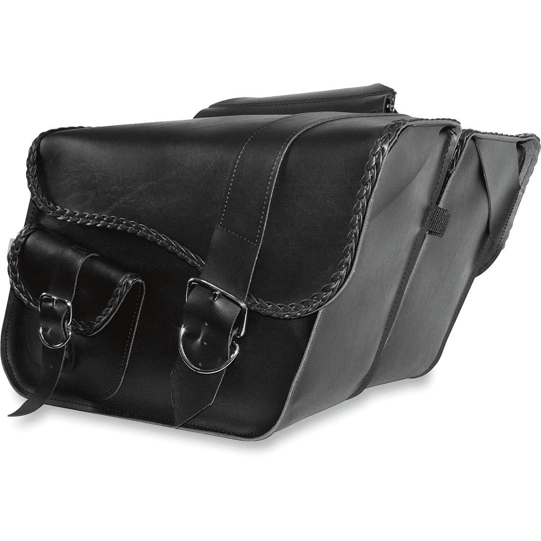 WILLIE & MAX LUGGAGE Ranger Braided Saddlebags Large Black 5875020