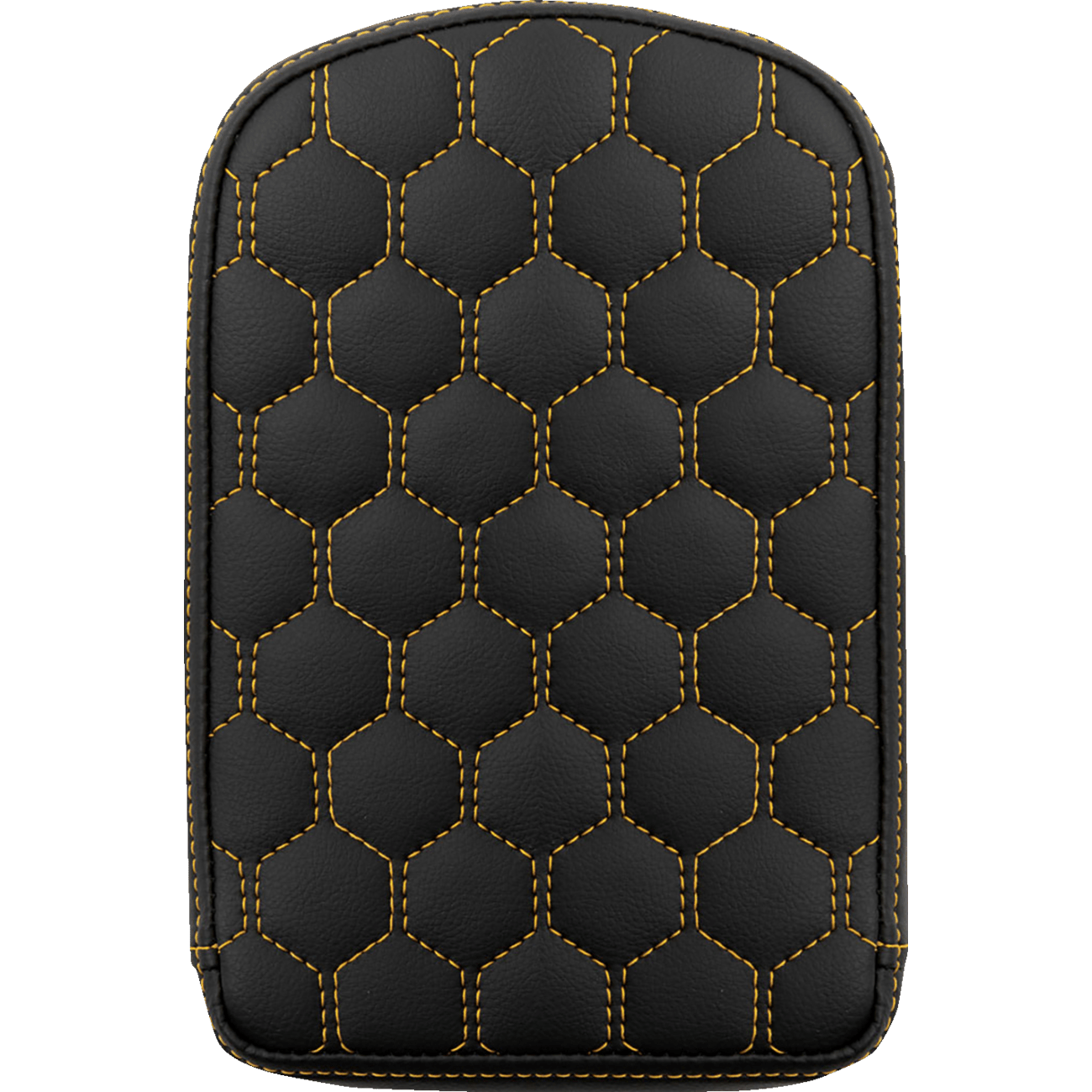 SADDLEMEN RoadSofa™ Sissy Bar Pad Honeycomb Gold Stitching 041149GOL