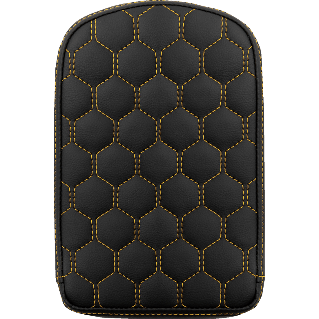 SADDLEMEN RoadSofa™ Sissy Bar Pad Honeycomb Gold Stitching 041149GOL