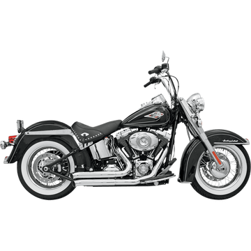 BASSANI XHAUST FireSweep Exhaust Chrome Softail 12113D