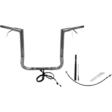 FAT BAGGERS INC. Handlebar Kit Flat Top 16" Chrome 612016