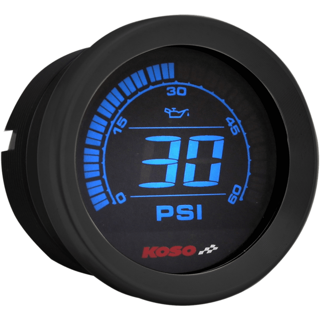 KOSO NORTH AMERICA 2" Oil Pressure Gauge Black BA050430