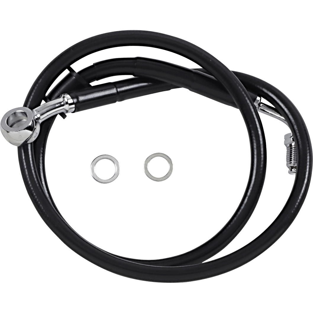 DRAG SPECIALTIES Brake Line +6" Black '18-'22 Softail