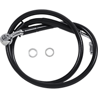 DRAG SPECIALTIES Brake Line +6" Black '18-'22 Softail