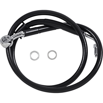 DRAG SPECIALTIES Brake Line +6" Black '18-'22 Softail