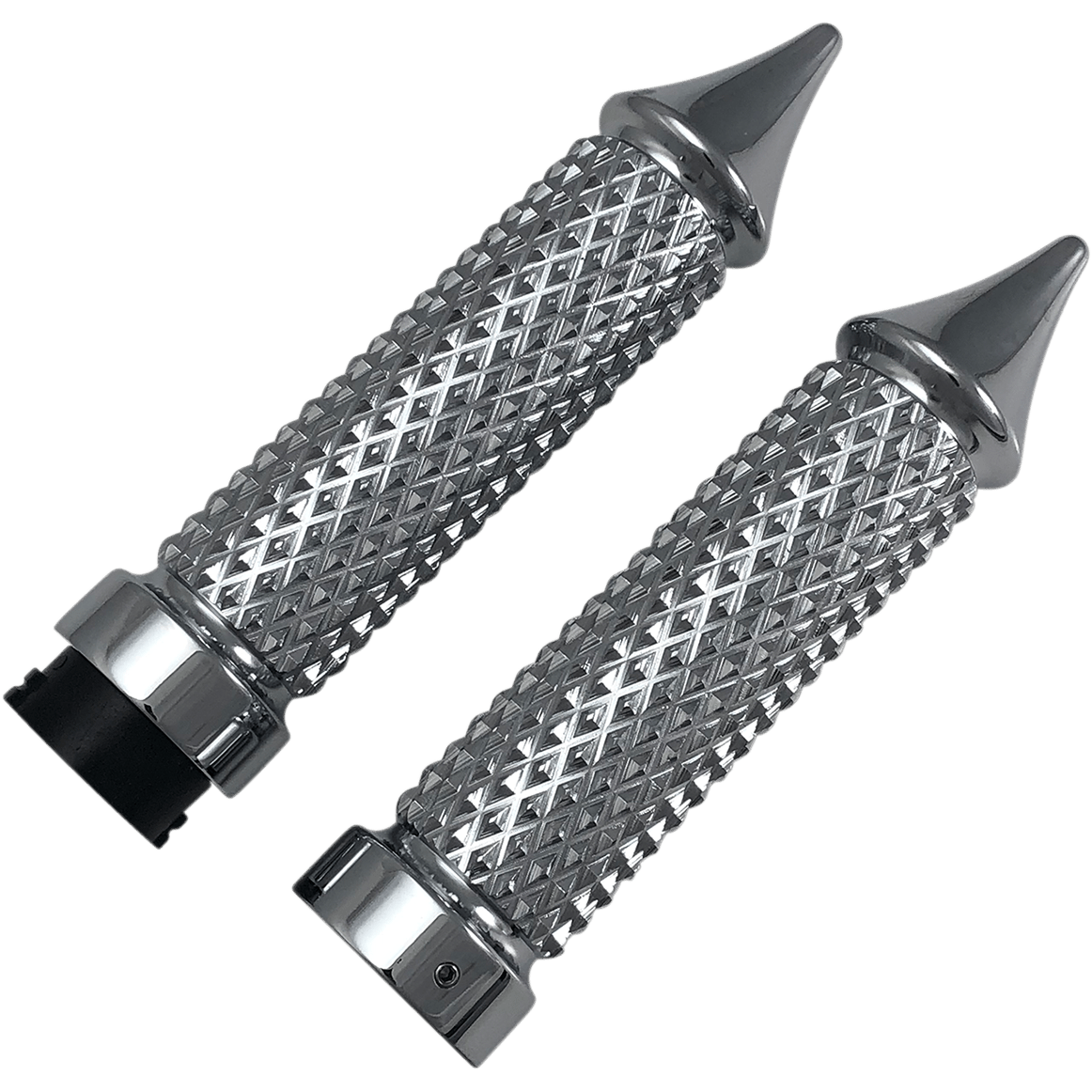 EDDIE TROTTA DESIGNS Grips Cross Cut Chrome TC768