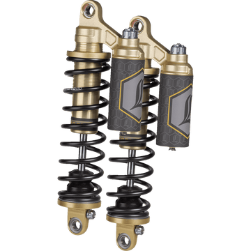 LEGEND SUSPENSION REVO ARC Piggyback Shocks Standard Gold 13" '04+ Sportster 13101918