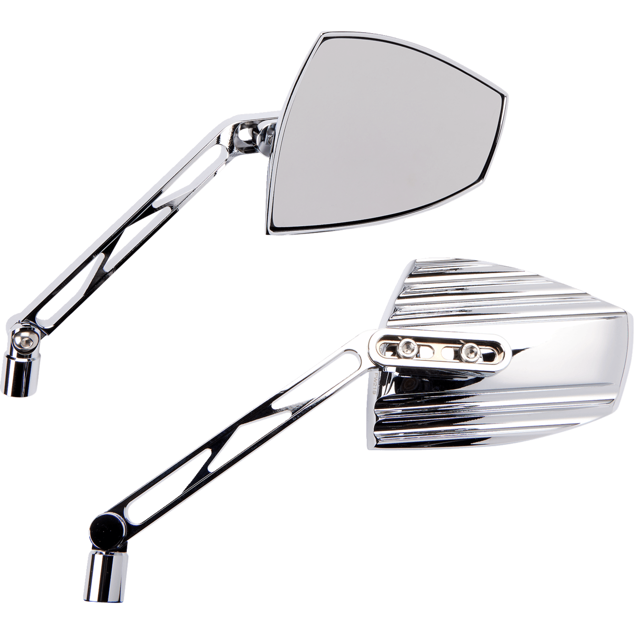 HIGHSIDER Mirrors Wave Side View Triangle Chrome 3014910