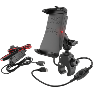 RAM MOUNTS Device Holder Quick-Grip™ Charging Wireless Waterproof Tough Claw™ RAMB400AUN14WV7