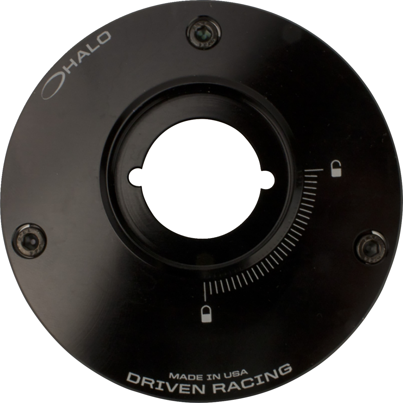 DRIVEN RACING Fuel Cap Base Black Aprilia DHFCBAP01