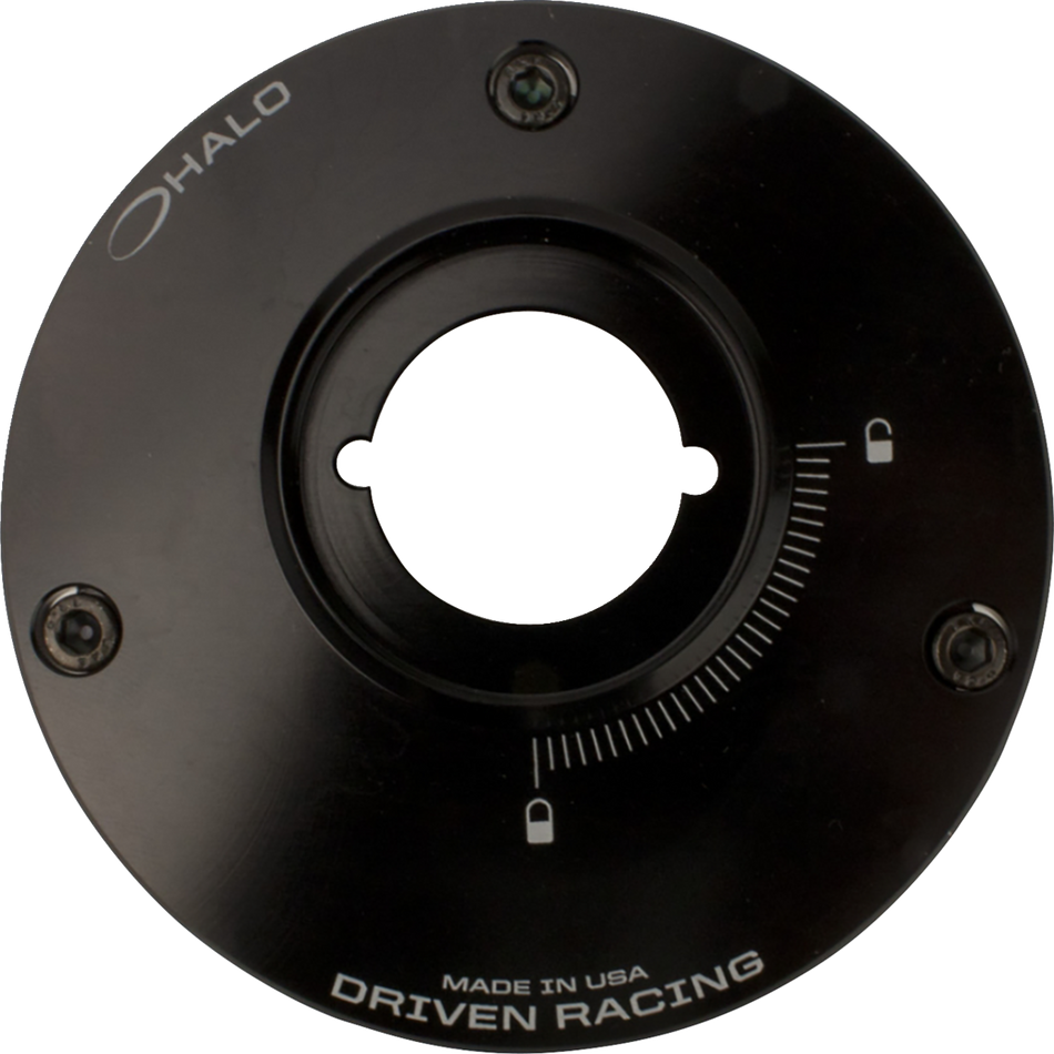 DRIVEN RACING Fuel Cap Base Black Aprilia DHFCBAP01