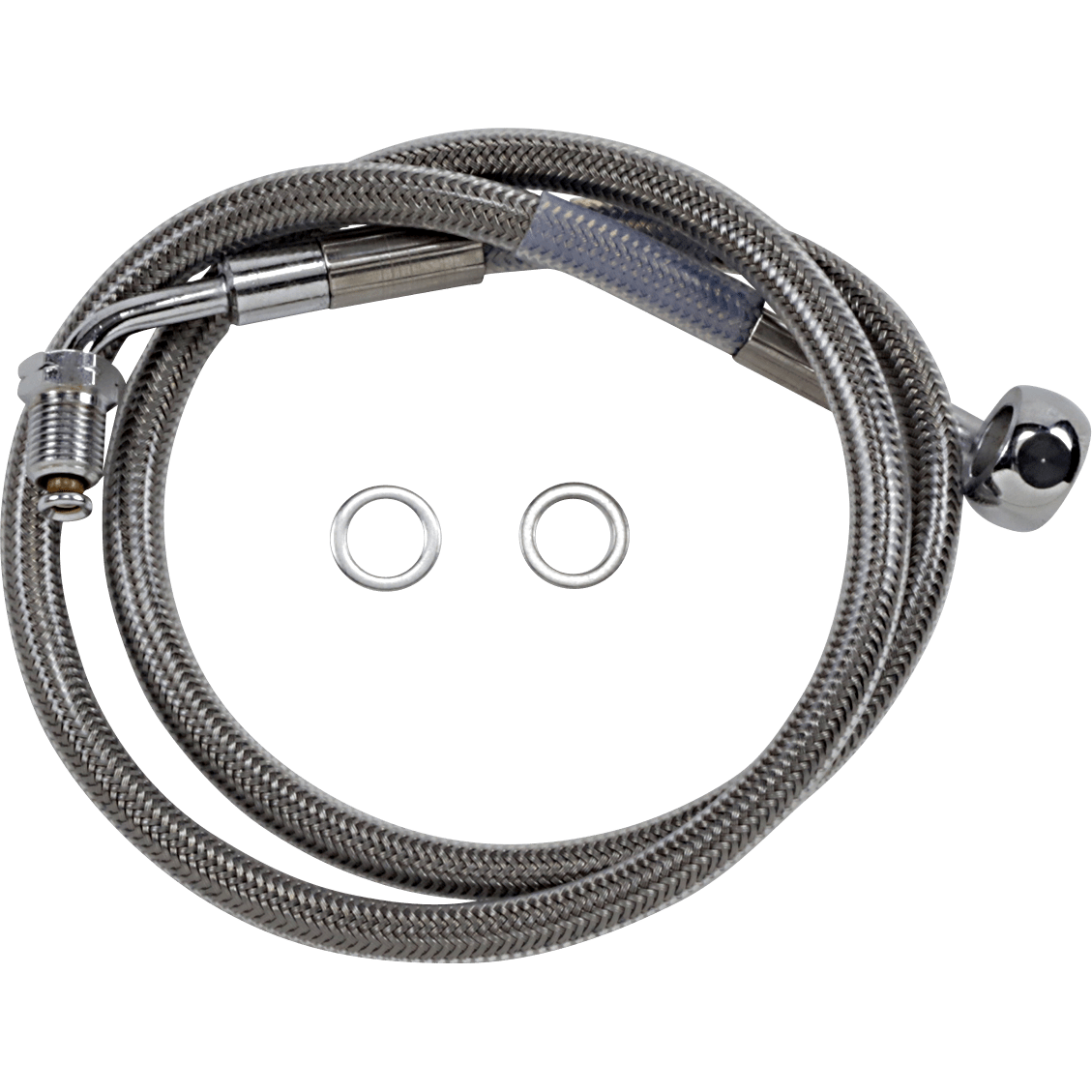 DRAG SPECIALTIES Brake Line +8" Stainless Steel '18-'21 Softail