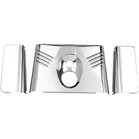 DRAG SPECIALTIES 3-Piece Fork Tins Chrome Ribbed '86-'17 FLST