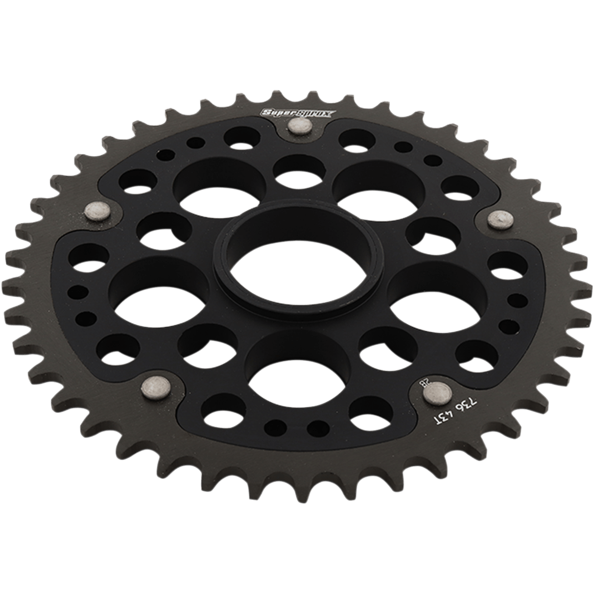 SUPERSPROX Stealth Rear Sprocket 43 Tooth Black Ducati RST73643BLK