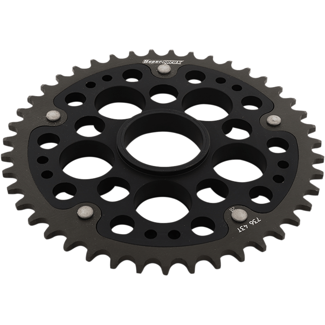 SUPERSPROX Stealth Rear Sprocket 43 Tooth Black Ducati RST73643BLK