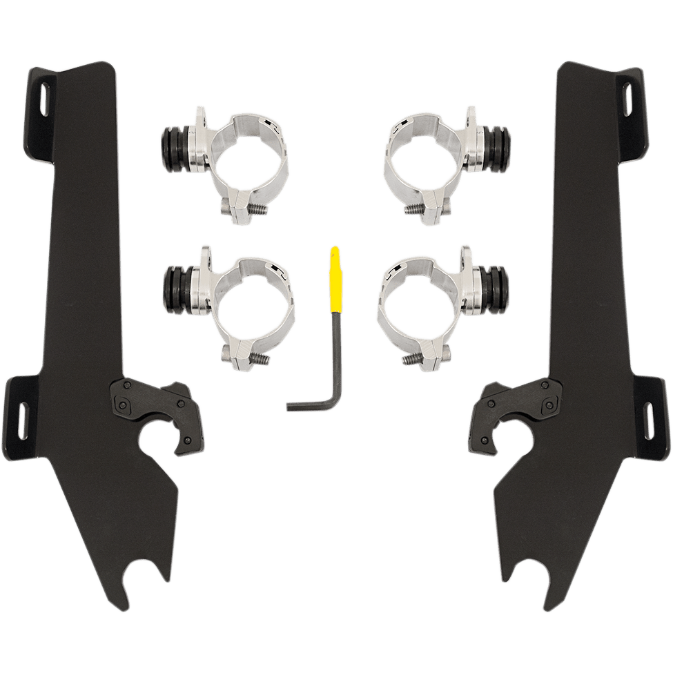 MEMPHIS SHADES Batwing Trigger Lock Mounting Kit Vegas Black MEK1930