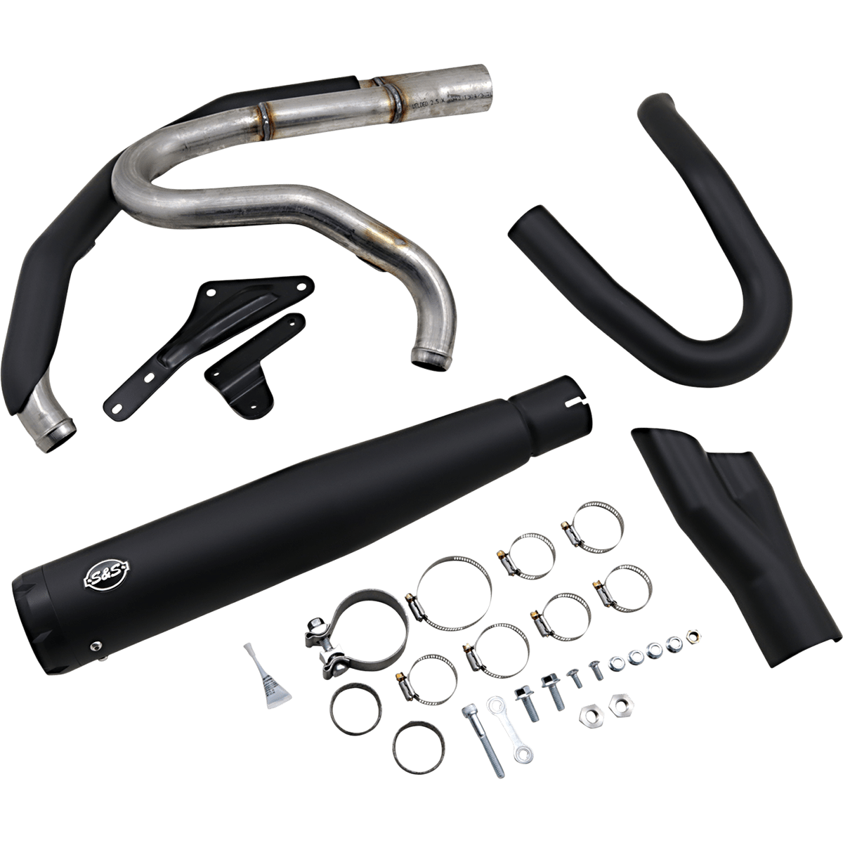 S&S CYCLE 2:1 Exhaust for M8 Softail Black 5500857