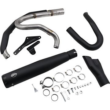 S&S CYCLE 2:1 Exhaust for M8 Softail Black 5500857