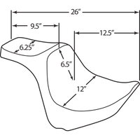 DRAG SPECIALTIES Predator III Seat Smooth FXFB/S '18-'22