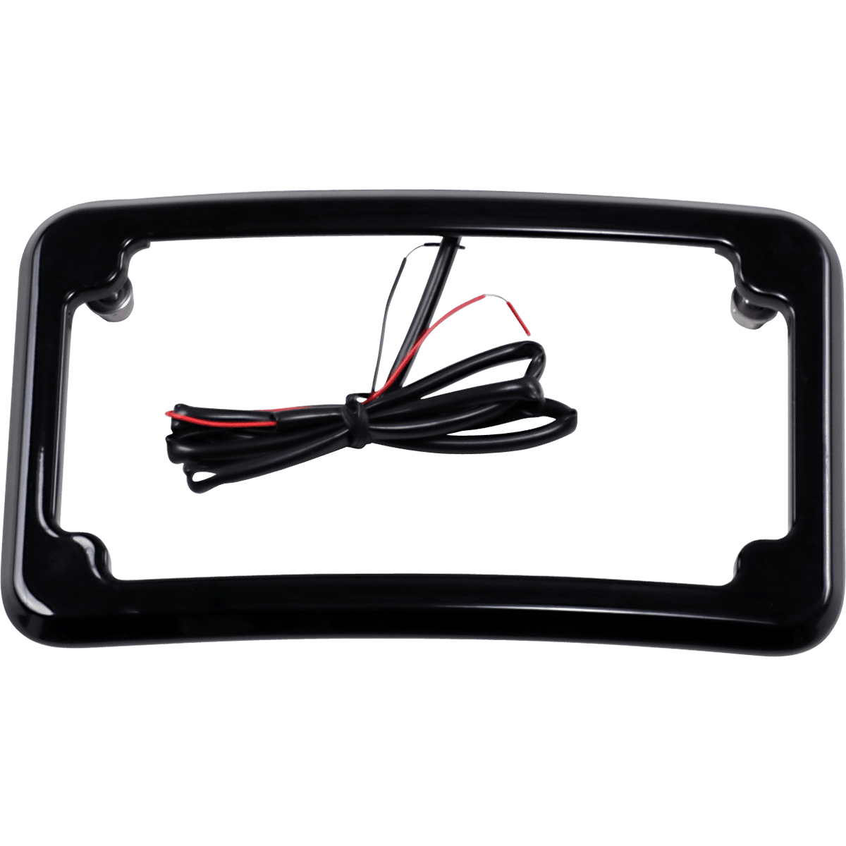 CYCLE VISIONS Beveled License Plate Frame Black CV4617B