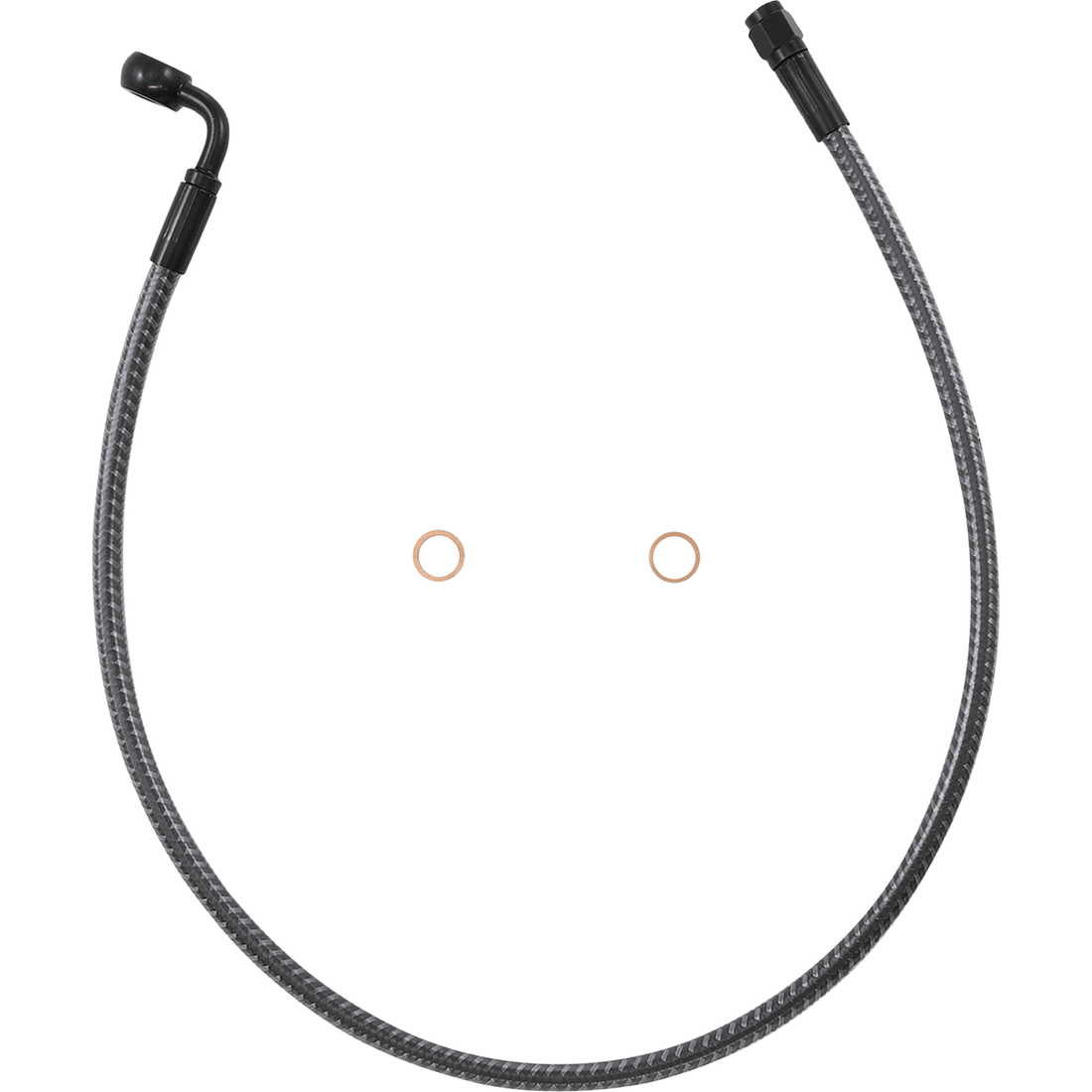 MAGNUM SHIELDING Brake Line Front 10 mm 90° 26" KARBONFIBR AS77226