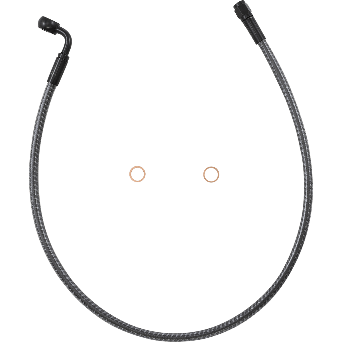 MAGNUM SHIELDING Brake Line Front 10 mm 90° 26" KARBONFIBR AS77226