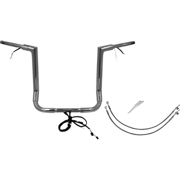 FAT BAGGERS INC. Handlebar Kit Flat Top 16" Chrome 601216