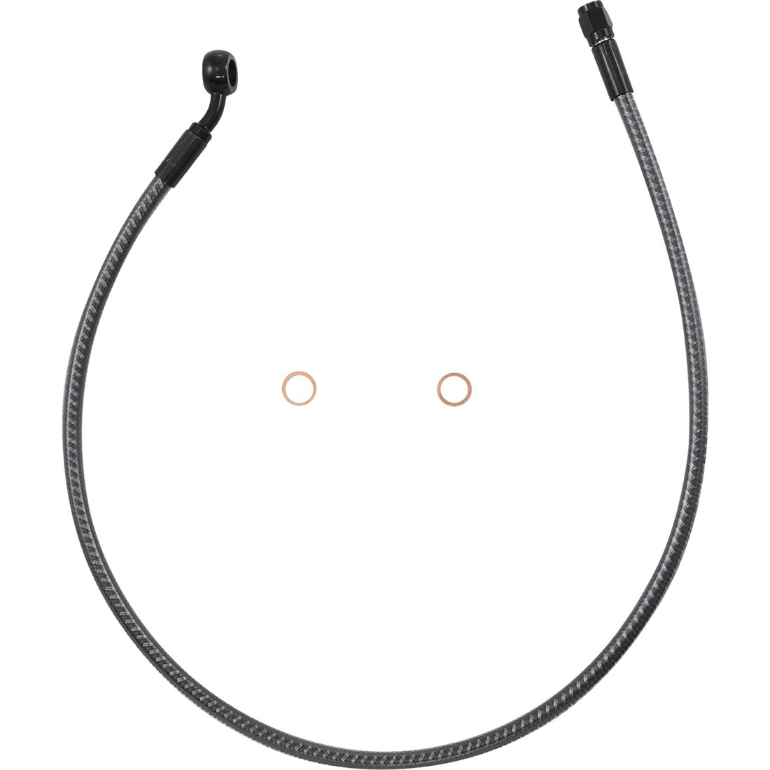 MAGNUM SHIELDING Brake Line Front 10 mm 35° 28" KARBONFIBR AS77128