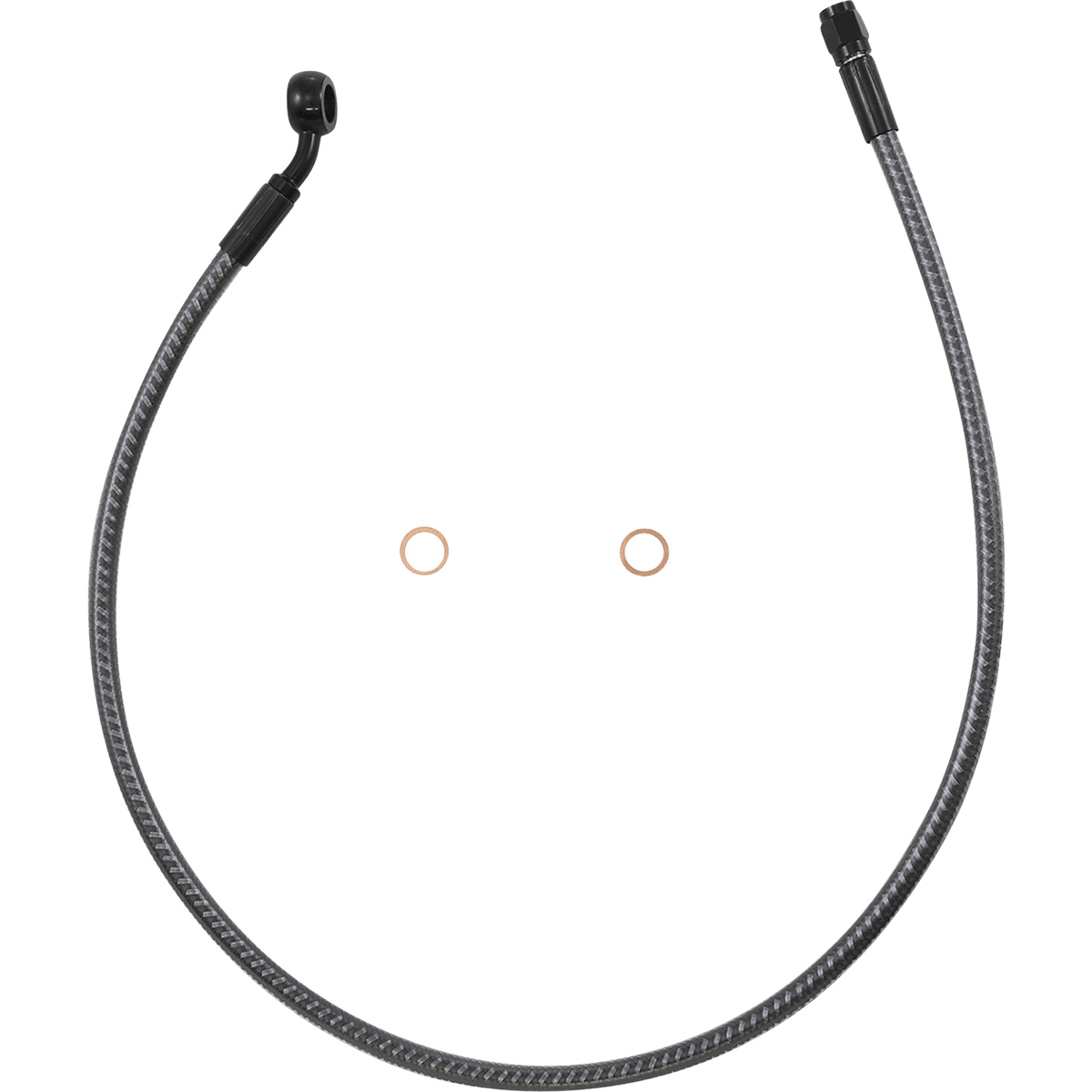 MAGNUM SHIELDING Brake Line Front 10 mm 35° 28" KARBONFIBR AS77128