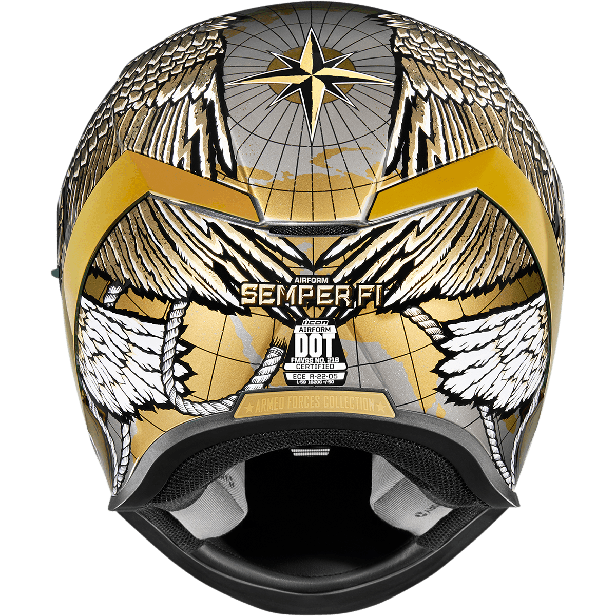 ICON Airform™ Helmet Semper Fi Gold Large