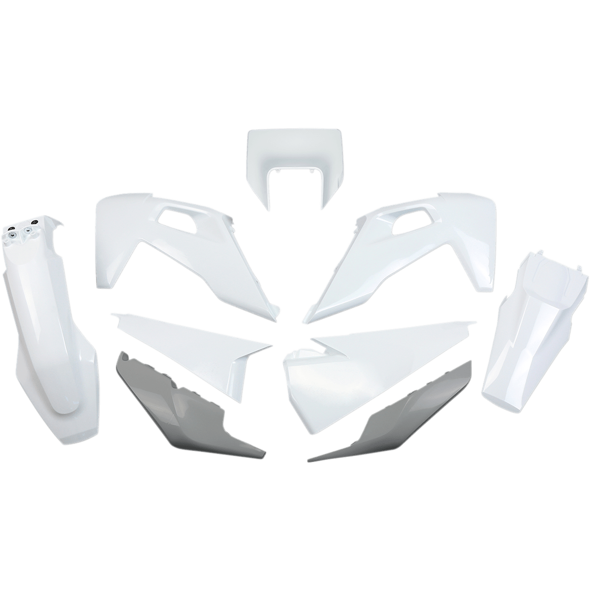 UFO Body Kit With Headlight Mask White/Gray HUKIT623999