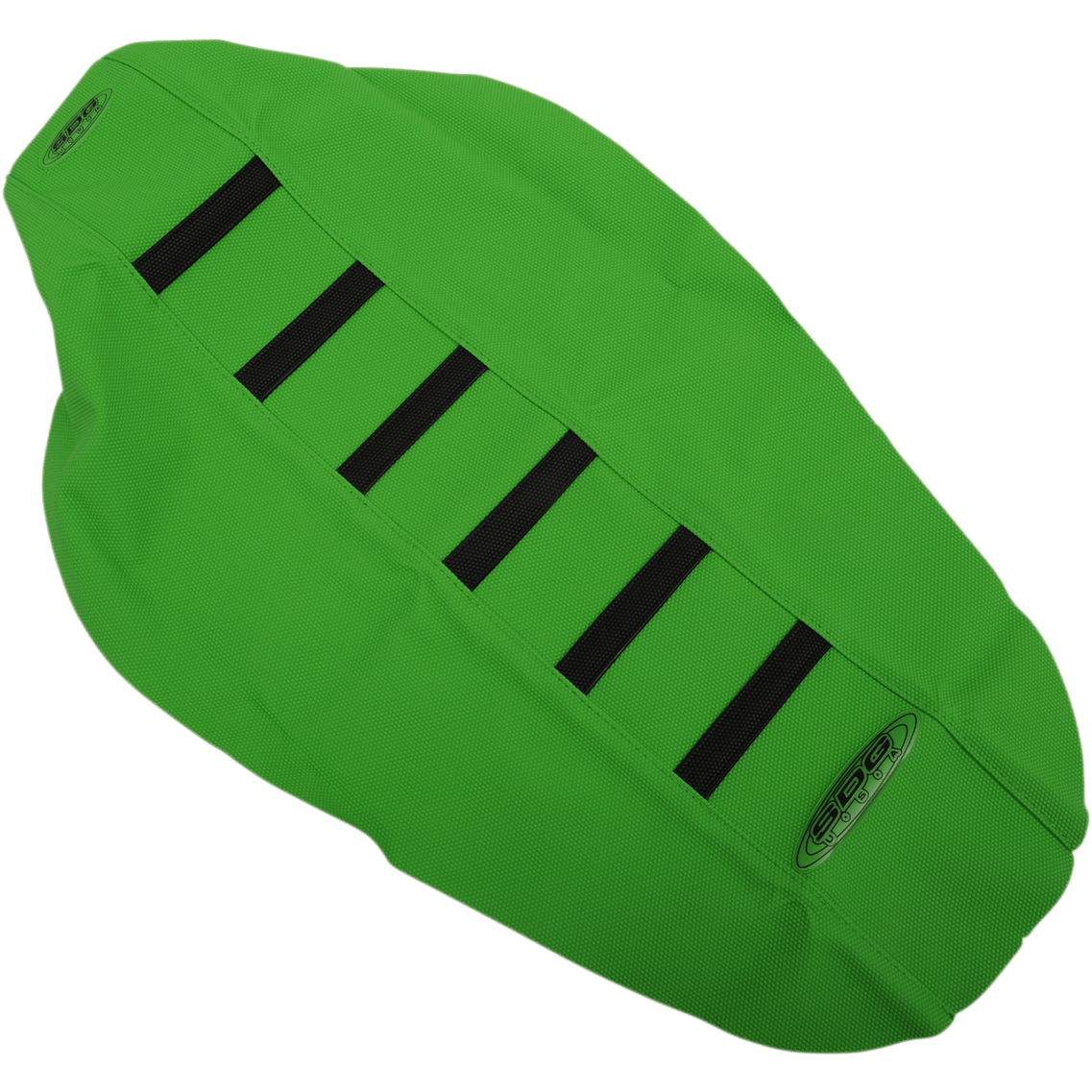 SDG 6-Ribbed Seat Cover Black Ribs/Green Top/Green Sides